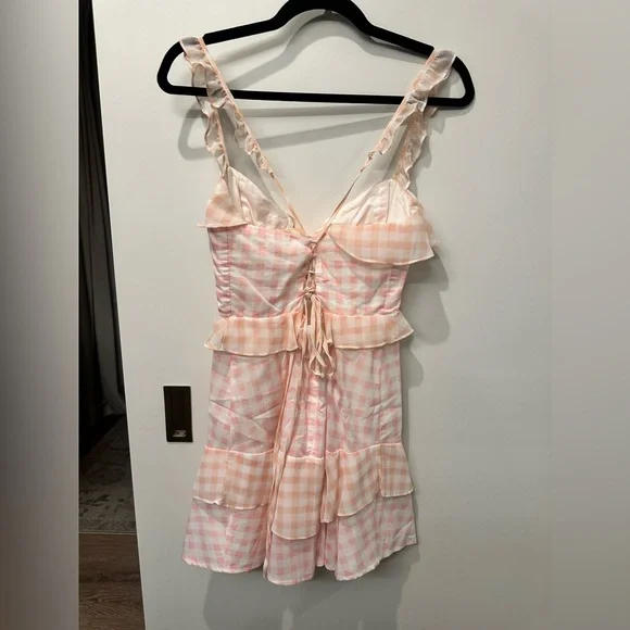 For Love And Lemons Pink and White Mini Dress - Picture 5 of 5